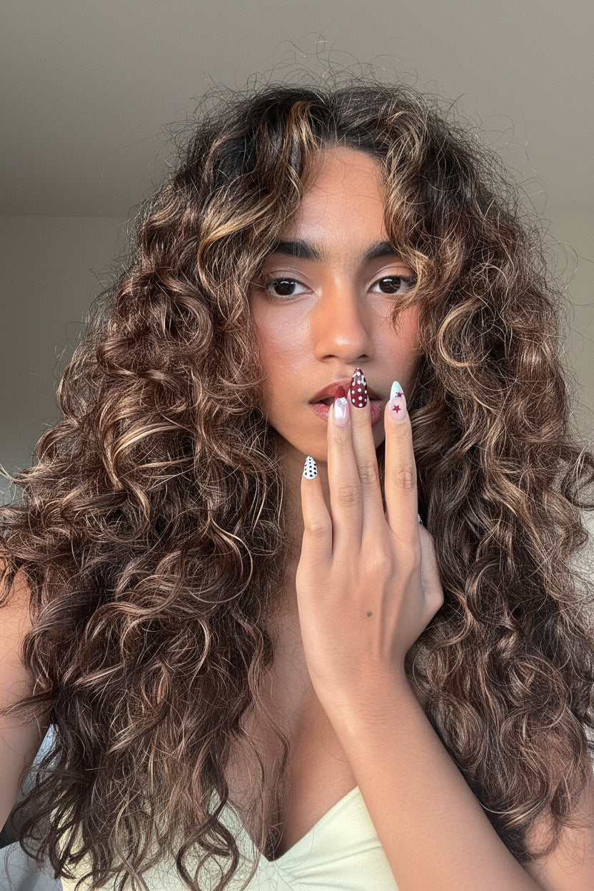 Curly haircut and colour by Melbourne curl specialists at Vision Hair Studio in South Melbourne.